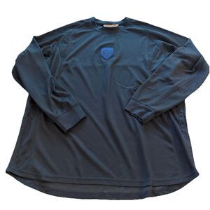 Vintage Nike Shirt blue 1972 Crest Long Sleeve Athletic Men's 90's XL Logo